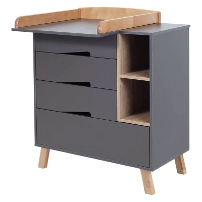 Комод пеленальный с органайзером Rant Lago Pro 800/4 Moon Grey 01